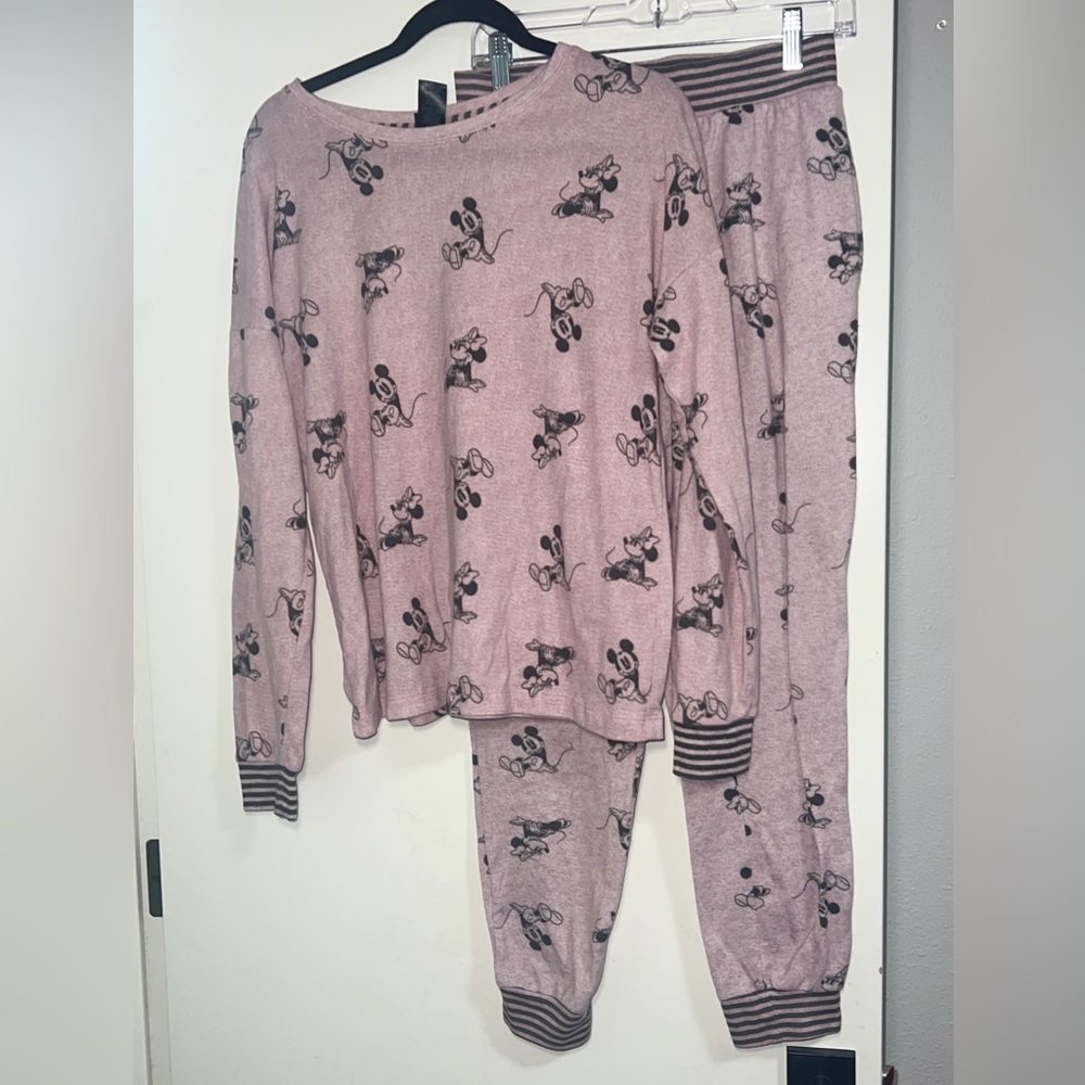 Disney‎ Pink Mickey and Minnie Mouse  Pajama Set